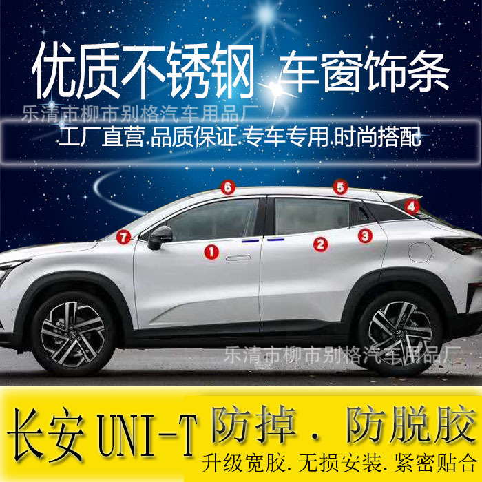 Stainless Steel Window Trim and Door Edge Molding for CHANGAN UNI-T - Image 2