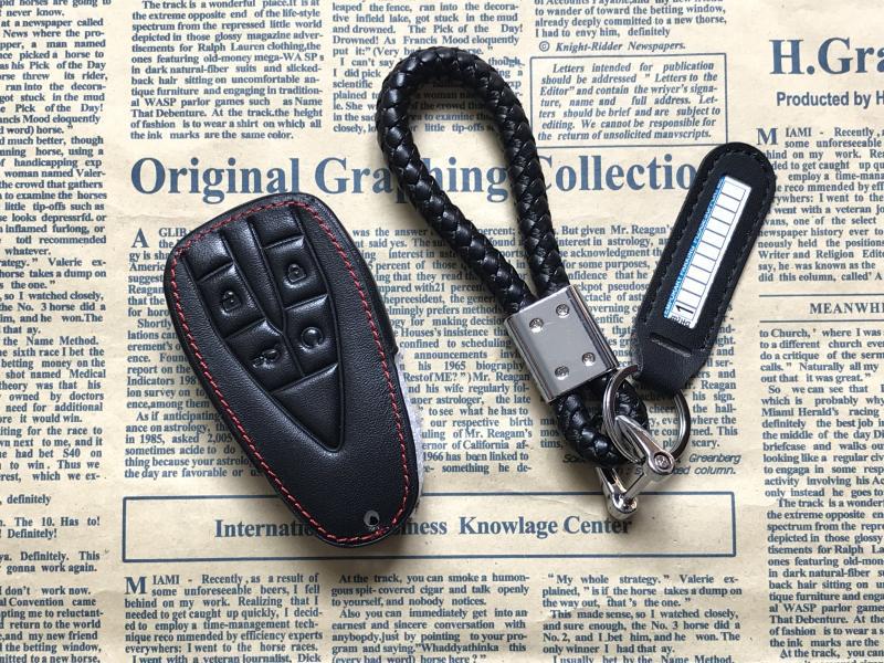 Genuine Leather Car Key Fob Cover for Changan CS35 CS75 Plus Oshan X7 UNI-T - Image 3
