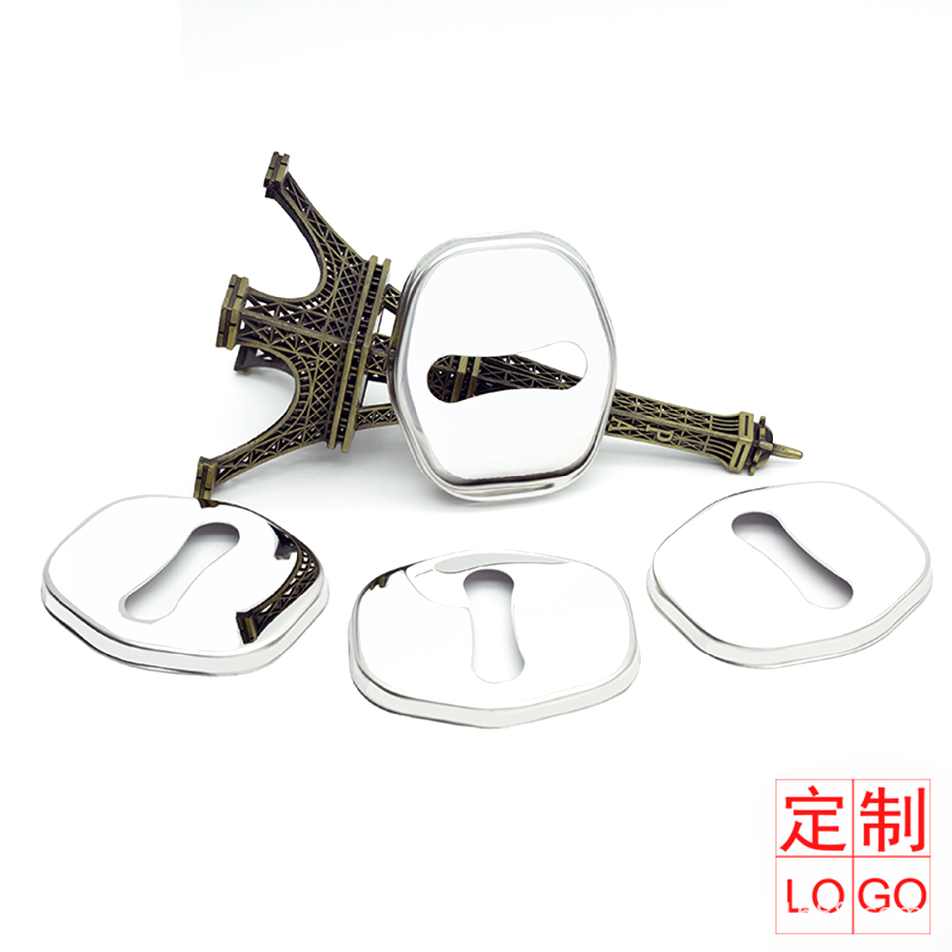 4PCS Stainless Steel Car Door Lock Protective Covers for CHANGAN UNI-T - Image 4