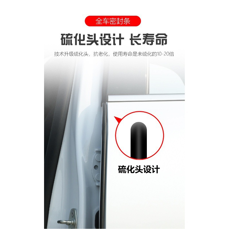 Car Door Sealing and Soundproofing Strips for CHANGAN UNI-K 2021 (4-Door Set) - Image 3