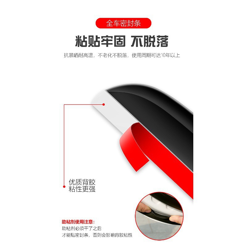 Car Door Sealing and Soundproofing Strips for CHANGAN UNI-K 2021 (4-Door Set) - Image 4