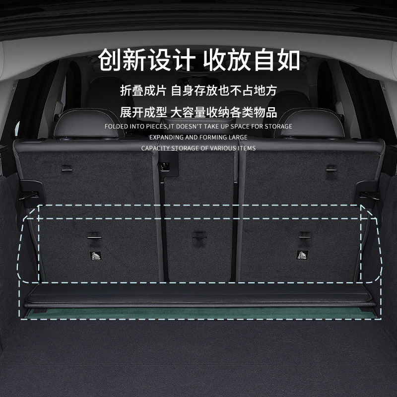 Foldable Leather Car Trunk Organizer with Handles for CHANGAN CS35, CS75 PLUS, EADO, and UNI Series - Image 3