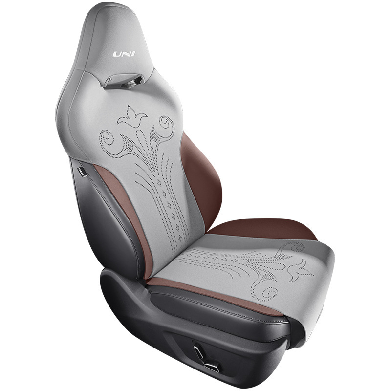 Custom Suede Ventilated Seat Covers for 2023 2024 CHANGAN UNI-V Full Set - Image 5