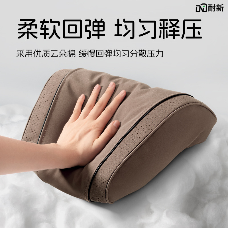 Premium Suede Car Headrest and Neck Pillow Set for CHANGAN CS75 PLUS, CS55 PLUS, and UNI Series - Image 4