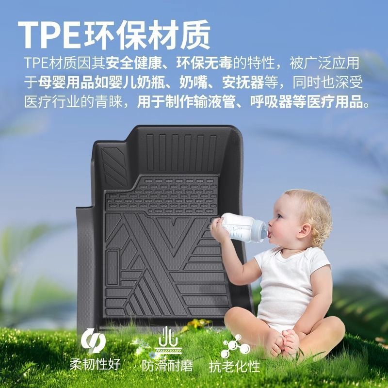 TPE Full Coverage Floor Mats with Threshold Protection for CHANGAN UNI-V and UNI-V iDD (2023-2024) - Image 2