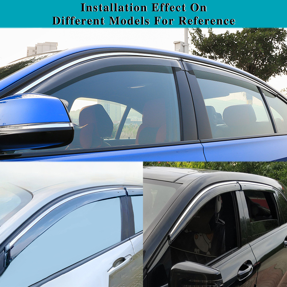 Window Deflector Rain Guard with Chrome Trim for CHANGAN UNI-V 2022-Present - Image 3