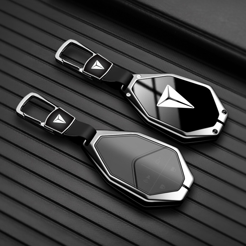 Deepal S07 and SL03 Zinc Alloy Key Fob Cover Case with Protective Shell and Keychain - Image 4