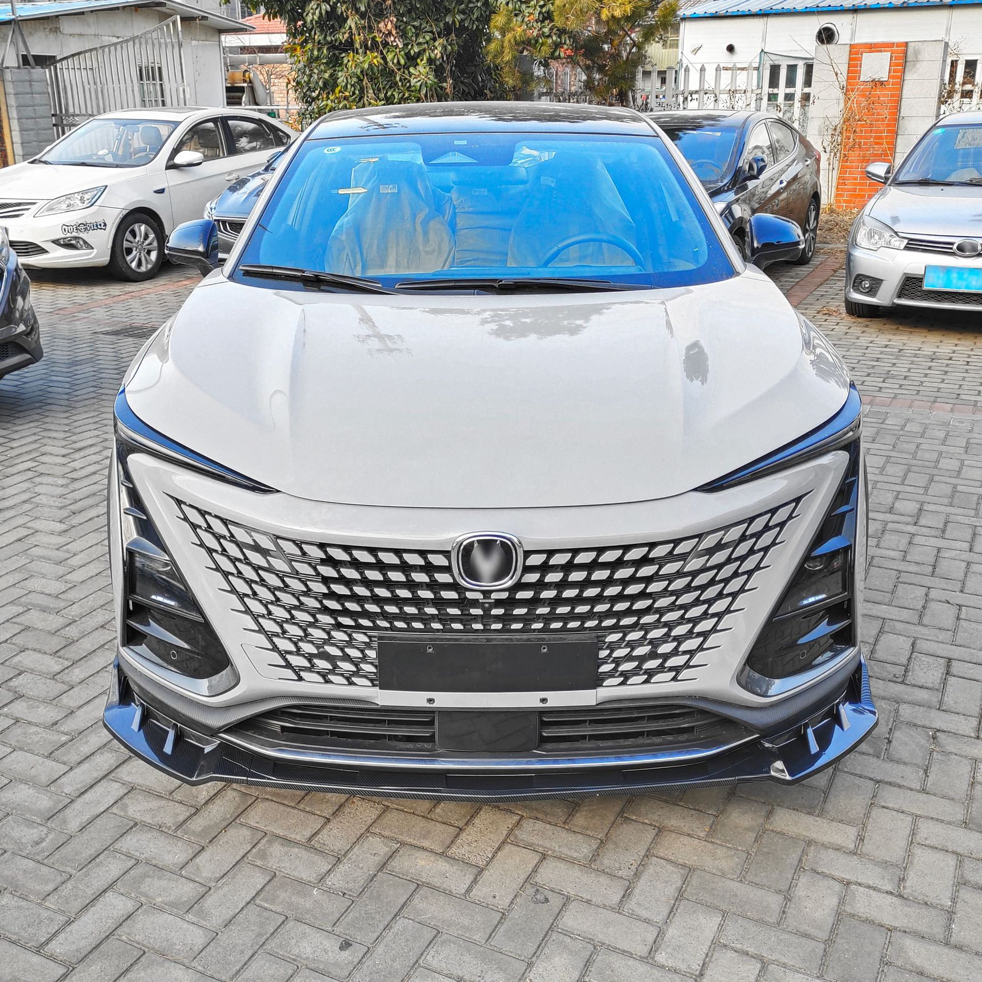 Front Bumper Lip Spoiler Fang Style Splitter for CHANGAN UNI-T 2020-2022 - Image 4