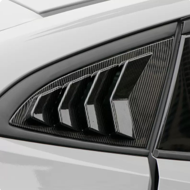 Rear Quarter Side Window Louvers ABS Decorative Trim for CHANGAN UNI-V - Image 2