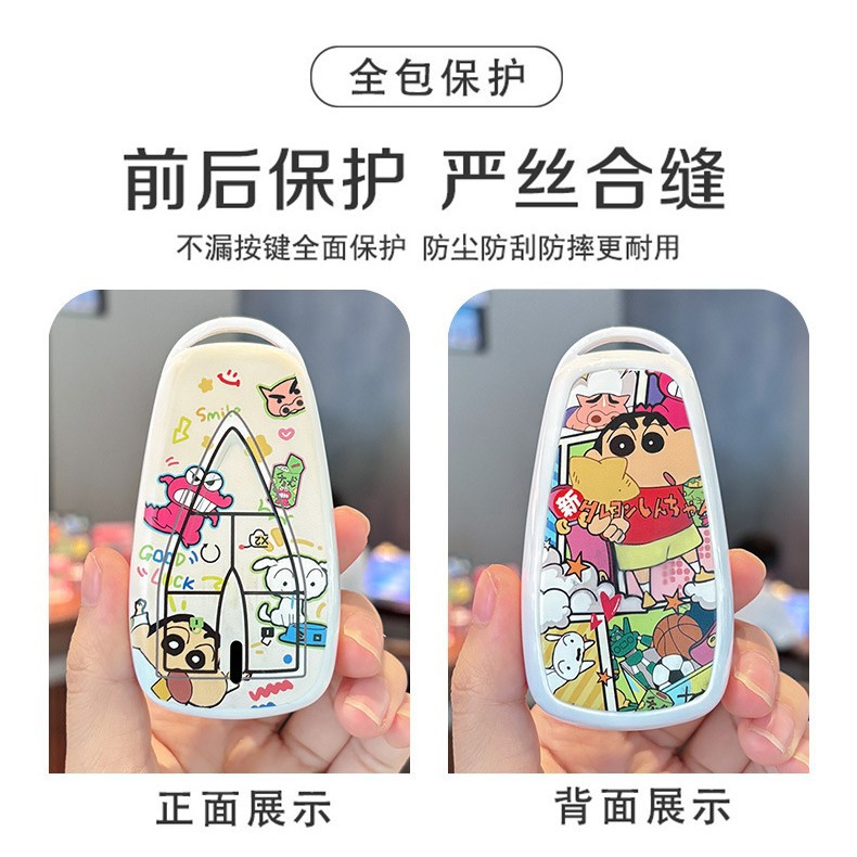 4-Button Cartoon TPU Key Case for Changan UNI-K, UNI-T, UNI-V, CS35 PLUS, CS75 & Ruicheng PLUS - Image 2