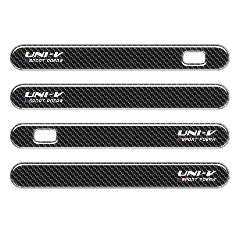 Carbon Fiber Texture Door Handle Protective Stickers for CHANGAN UNI-V - Image 5