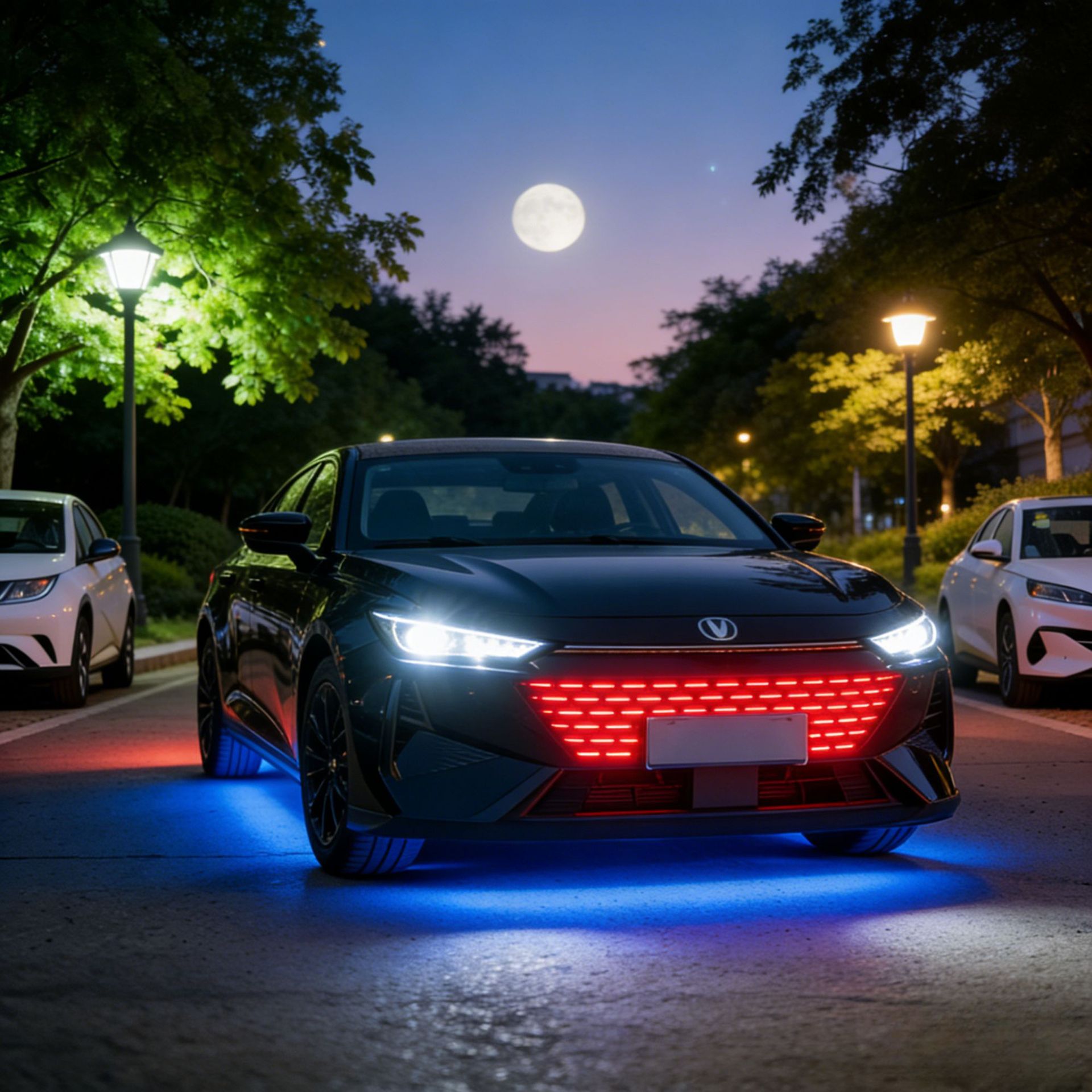 LED Center Grille Ambient Light with Remote for CHANGAN UNI-V Chassis Welcome Strobe Lighting - Image 4