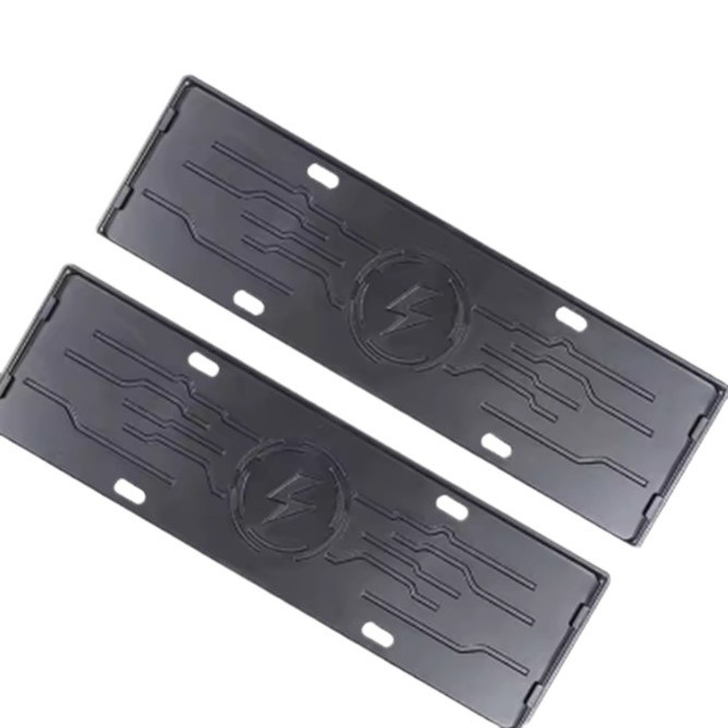 License Plate Frame Set for DEEPAL S07 (S7) - Non-Blocking ABS Matte Black Exterior Accessories - Image 5