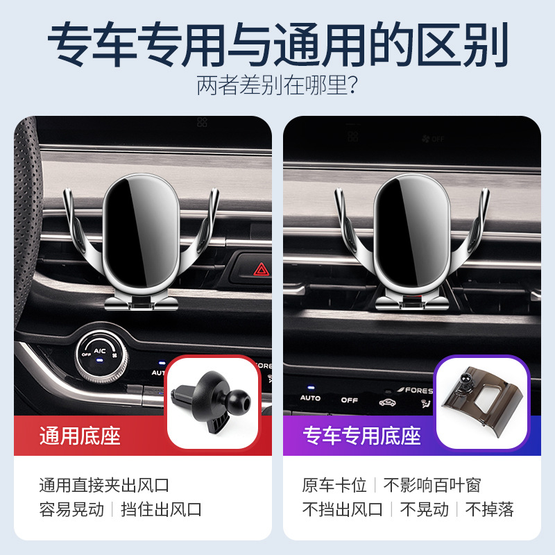 Vehicle-Specific Mobile Phone Car Mount Base for CHANGAN UNI-T, OSHAN X5/X7, COS1 Pro, and Eado Plus - Image 3