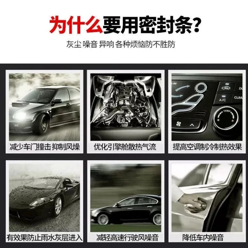Engine Hood Sealing Strip Sound Insulation for Changan CS35 CS55 CS75 CS90 Eado Ruicheng - Image 3