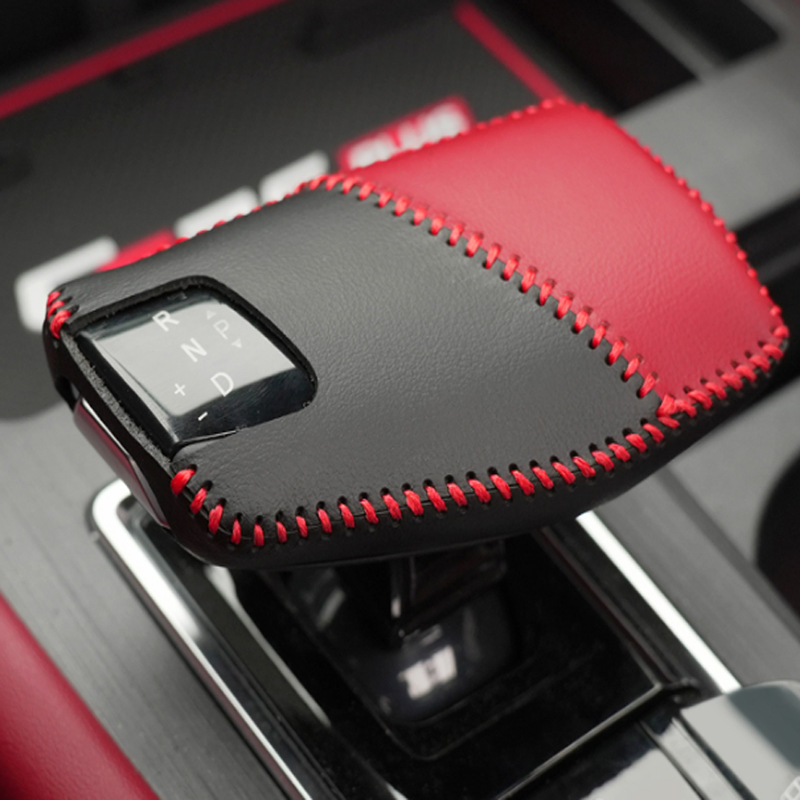 Hand-Sewn Gear Shift Lever Cover Grey Suede Decorative Non-Slip for CHANGAN CS75 PLUS 2nd Gen & CHANGAN UNI-V - Image 3