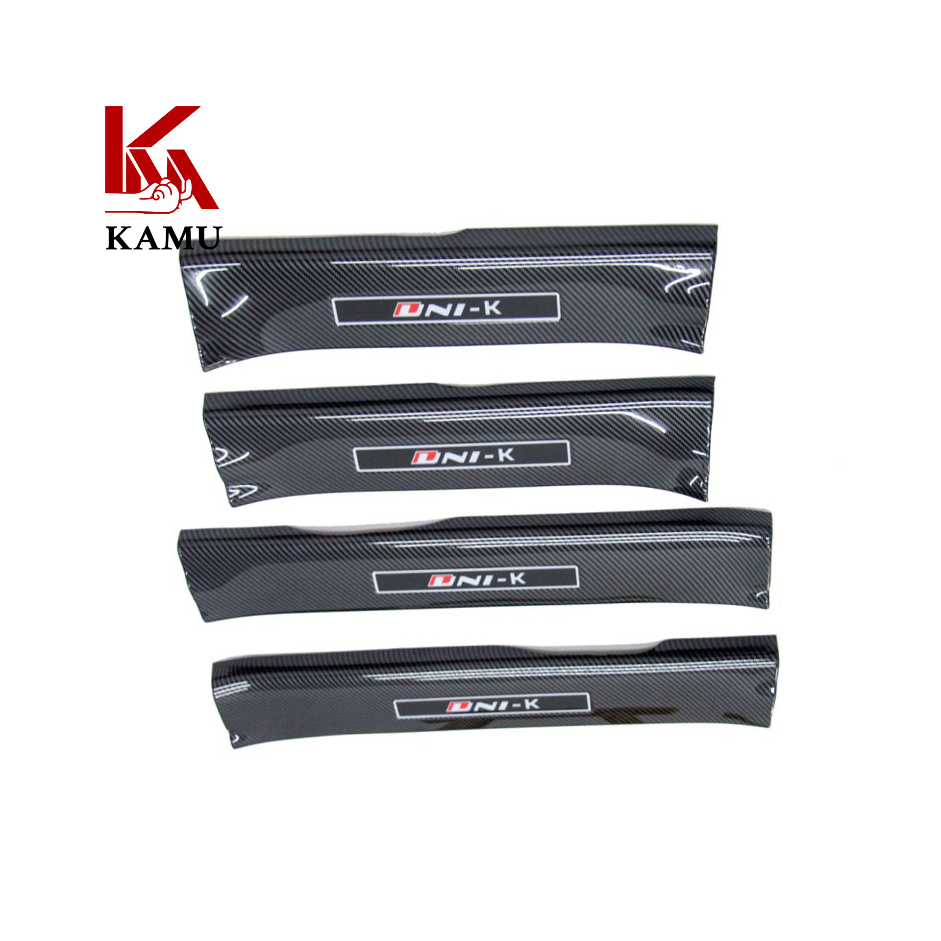 Carbon Fiber Texture ABS Door Sill Protector Welcome Pedals for CHANGAN UNI-K - Image 3