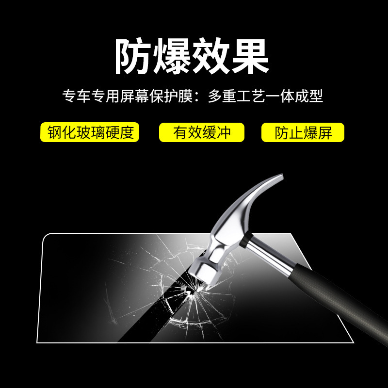 Tempered Glass Screen Protector for CHANGAN UNI-T/V/K 2022 Central Navigation and Dashboard Display - Image 3