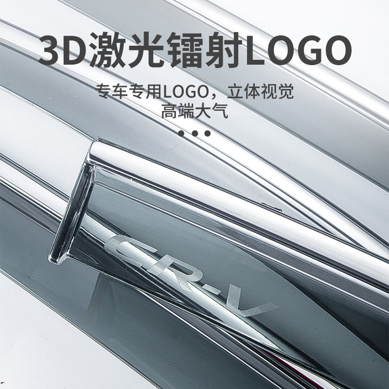 Window Rain Guards and Side Deflectors with Stainless Steel Trim for CHANGAN UNI-T, UNI-K, and UNI-V - Image 5