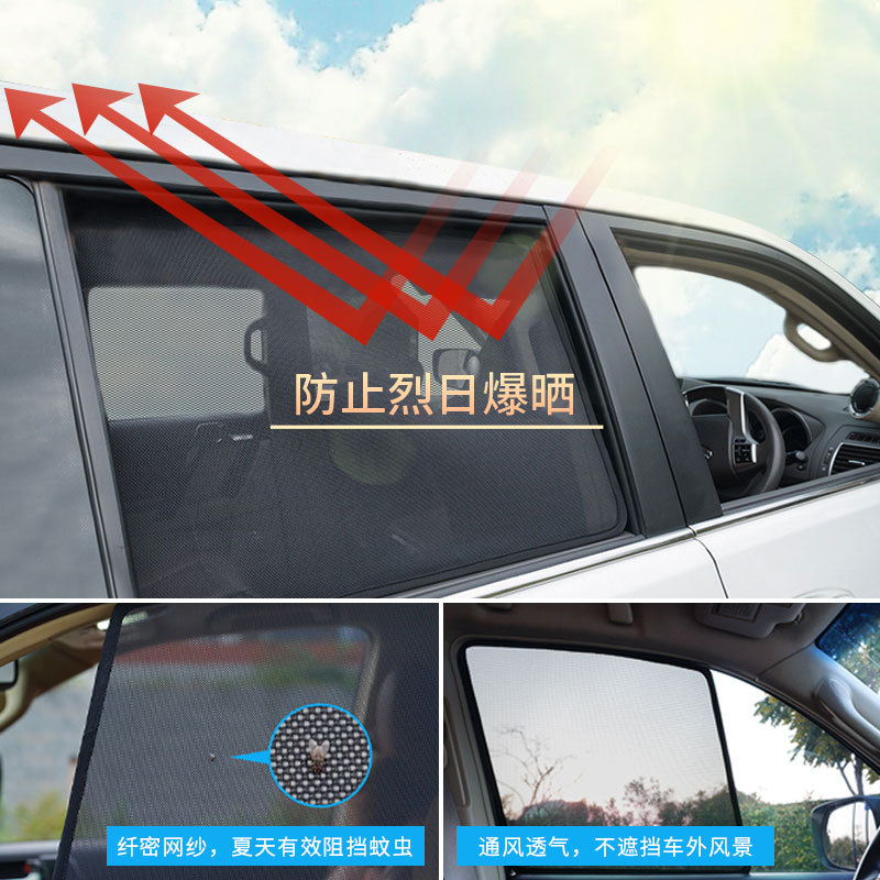 Magnetic Mesh Window Sunshade Curtains for CHANGAN UNI-T UNI-K CS55 CS75 PLUS - Image 2
