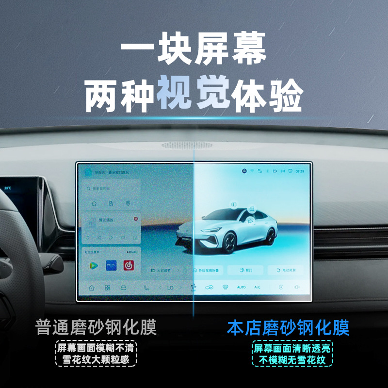 Tempered Glass Screen Protector for 2025 CHANGAN UNI-V Center Console Navigation Display - Image 2