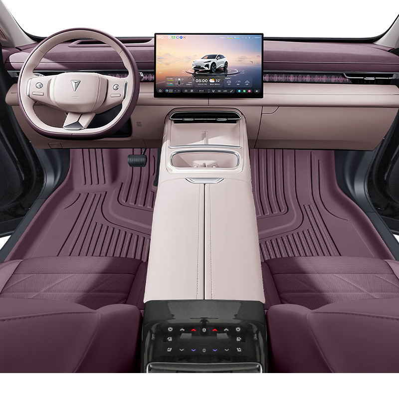 Custom TPE Waterproof Trunk Floor Mat Twilight Purple for DEEPAL S07 / S7 - Image 5