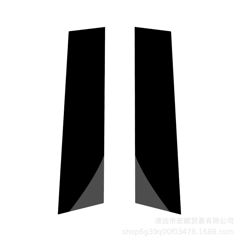 Gloss Black Mirror Finish Window Pillar Trim Stickers for DEEPAL S05 SL03 S07 L07 - Image 5