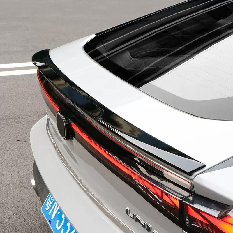 Rear Blade Trunk Spoiler Wing ABS Carbon Fiber Style for CHANGAN UNI-V - Image 2