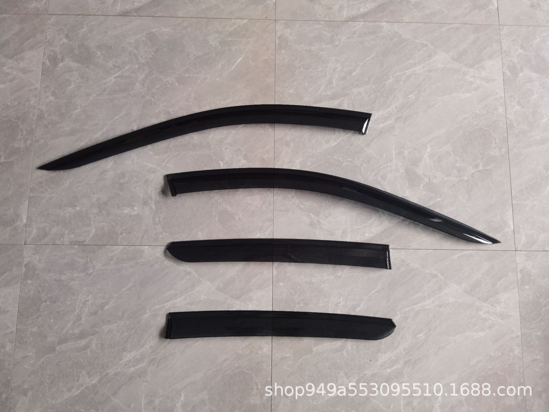 Black Window Rain Guard Vent Visor Deflectors for CHANGAN UNI-V - Image 5