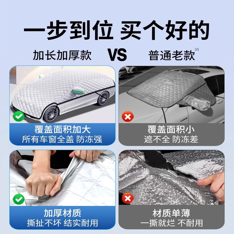All-Weather Protective Car Cover with Snow Shield for CHANGAN CS75 PLUS CS55 PLUS Eado UNI-T UNI-V - Image 2
