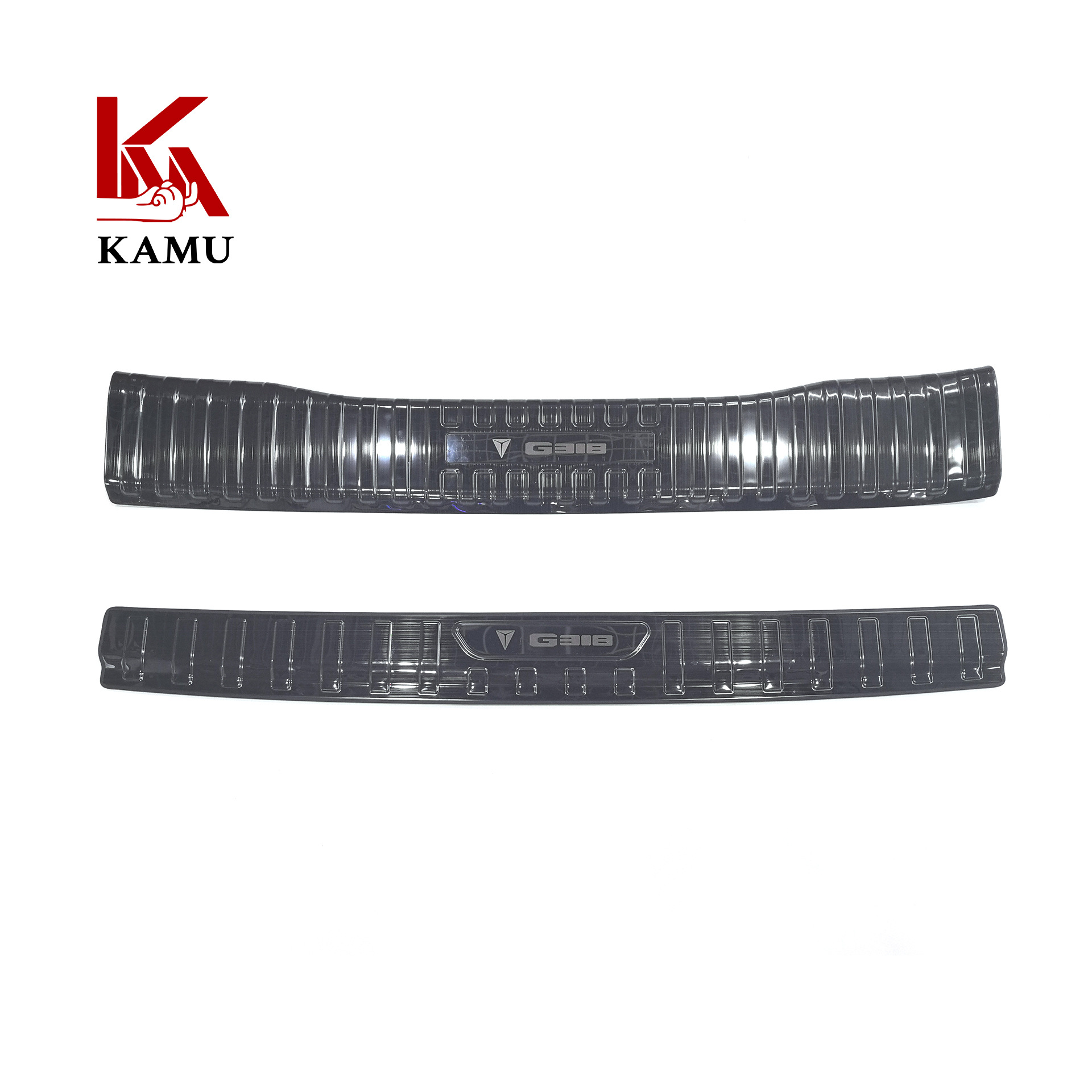 DEEPAL G318 Stainless Steel Rear Bumper Guard Trunk Sill Protector - Black Titanium - Image 5