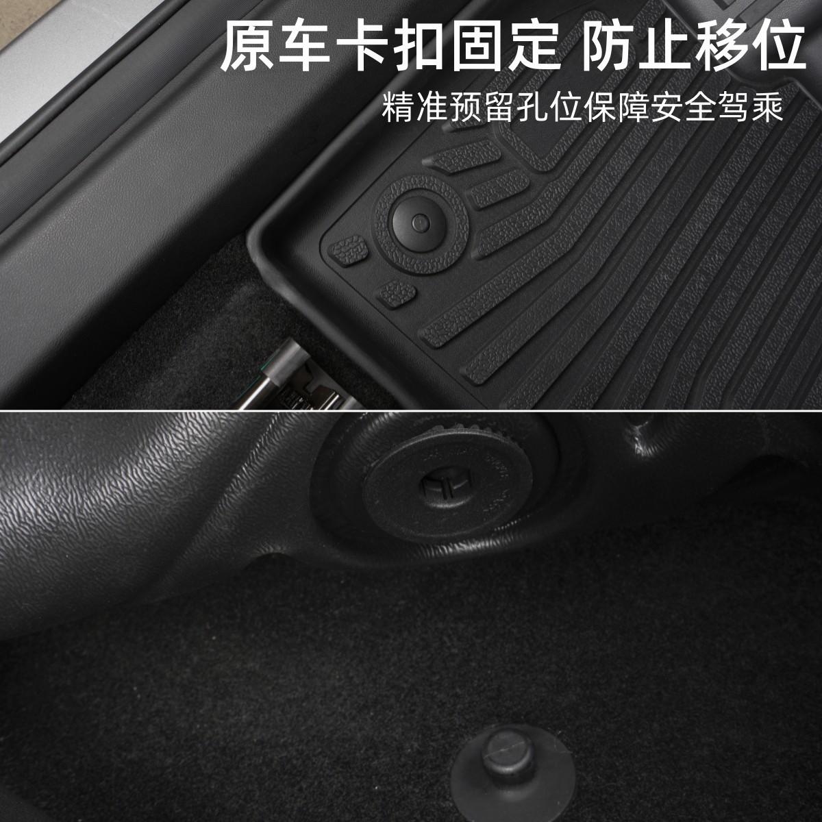 TPE Inner Floor Mat Set Dual-Layer Stars Carpet for CHANGAN UNI-T 2021-2023 - Image 2