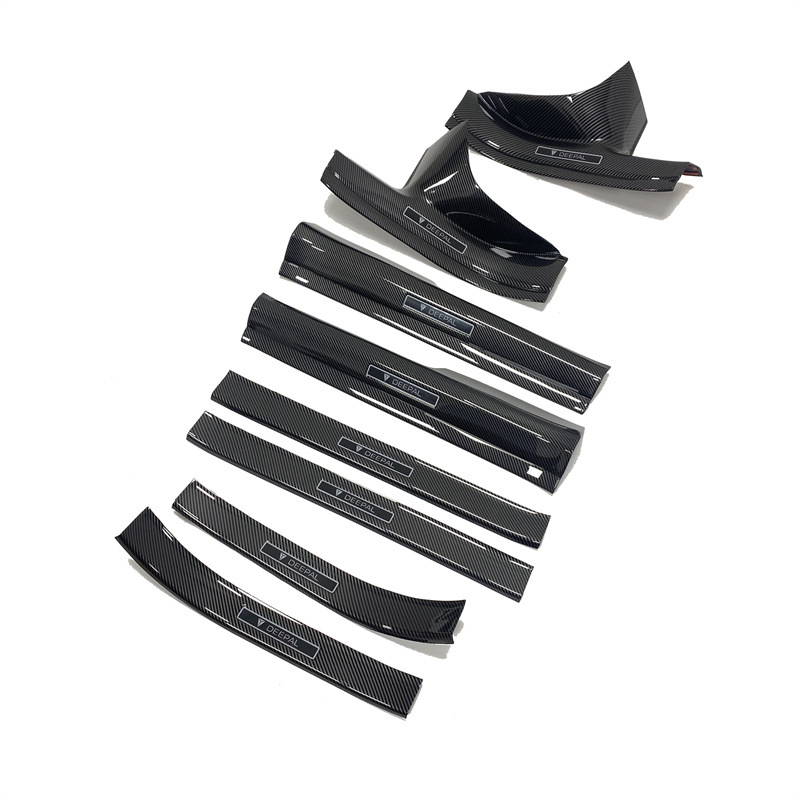 Interior and Exterior Door Sill Protector Carbon Fiber Style for DEEPAL S07 / S7 - Image 5