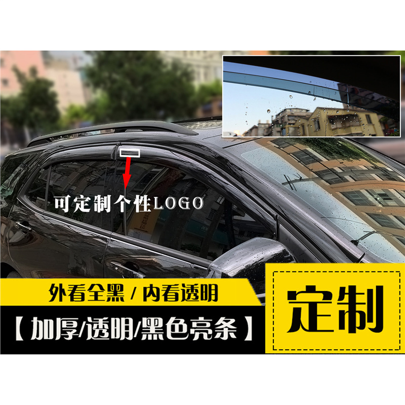 All-Black Window Rain Guard and Side Sun Deflector Set for CHANGAN CS35 CS55 PLUS CS75 PLUS CS85 CS95 - Image 2