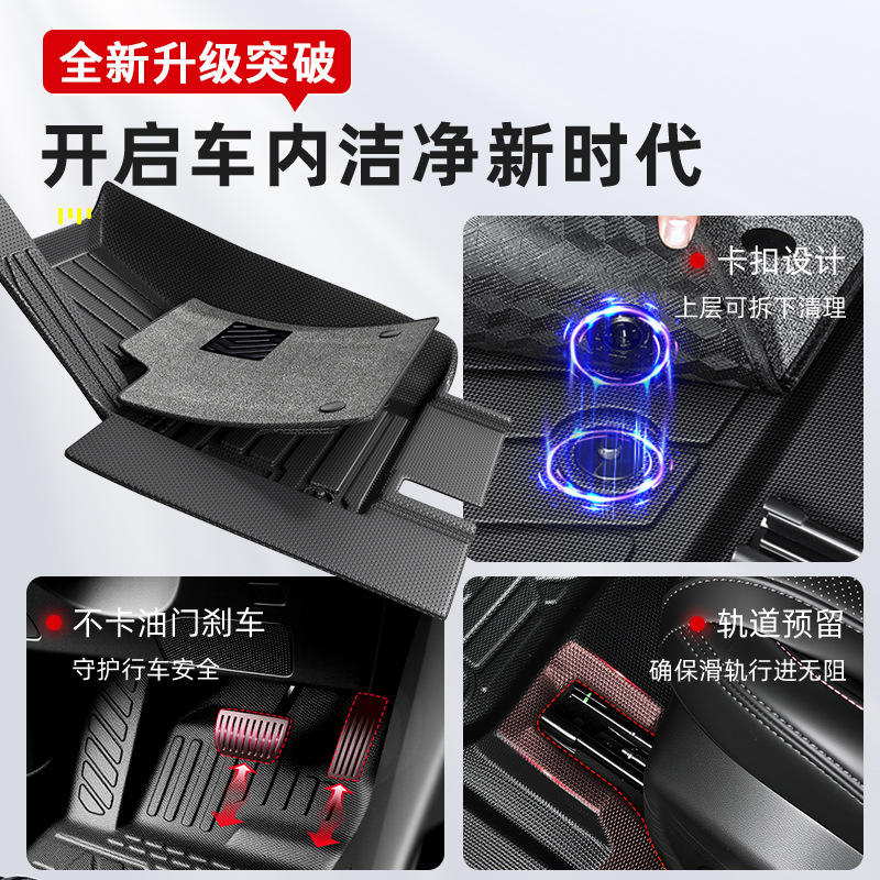 TPE All-Weather Floor Mats Fully Enclosed for CHANGAN UNI-V and UNI-V iDD (2023-2025) - Image 5