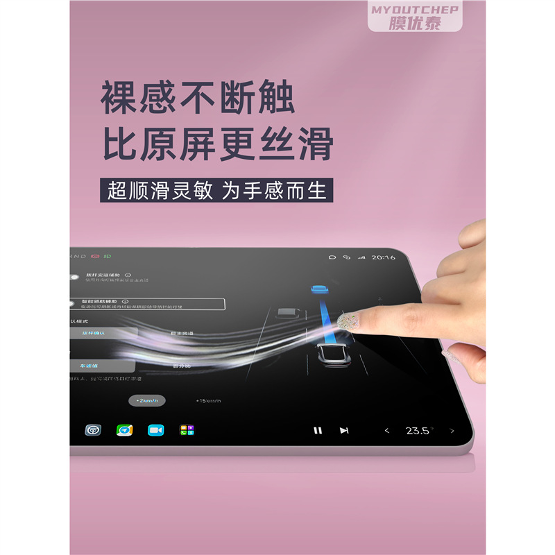 Interior Tempered Glass Screen Protector Set for CHANGAN UNI-V Navigation & Instrument Display - Image 5