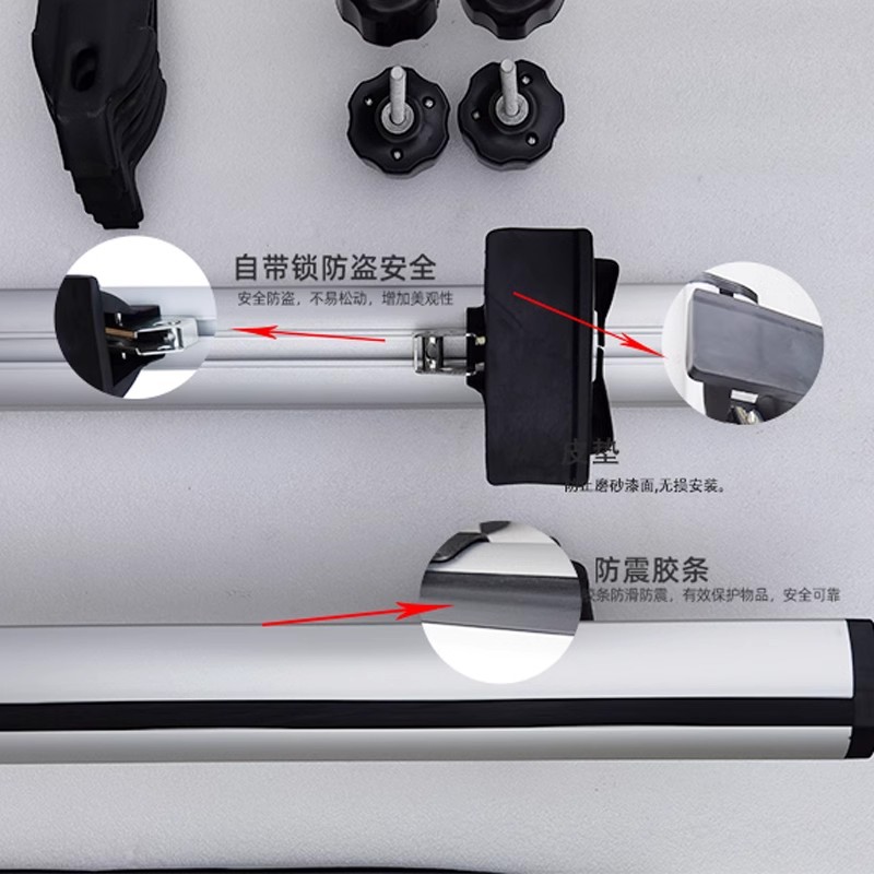 Roof Rack Crossbars for DEEPAL S07 / S7 New Energy SUV - No-Drill Tiger Claw Style Black Pair - Image 5