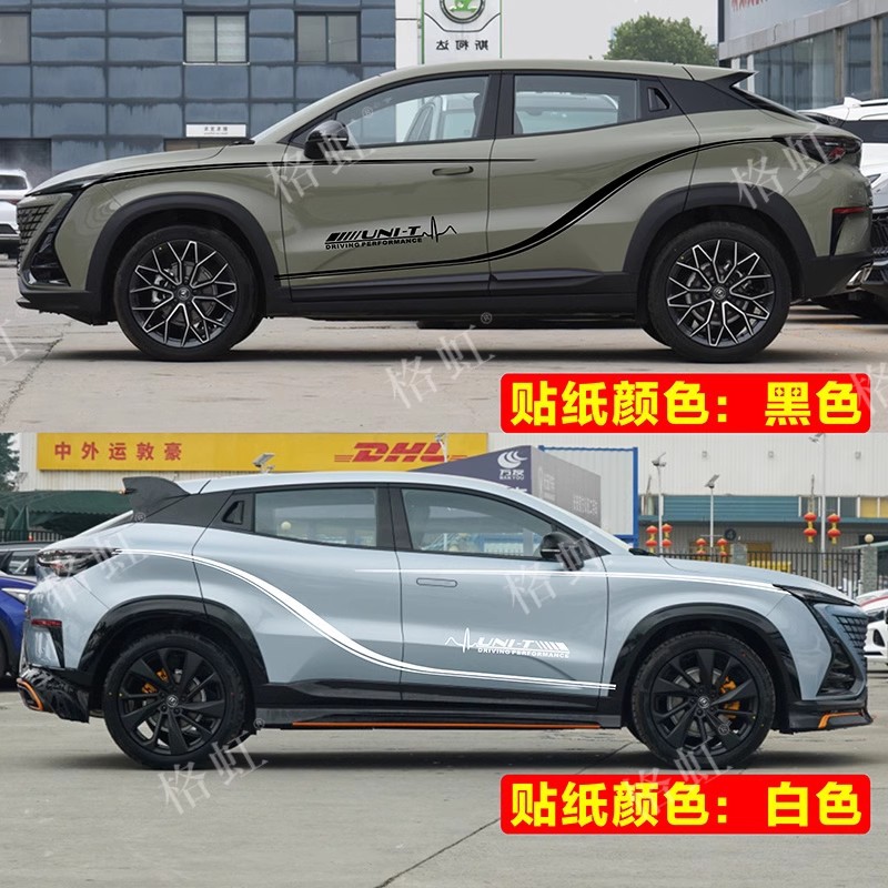 Custom Body Waistline Stripe Stickers and Decals for CHANGAN UNI-T - Image 3
