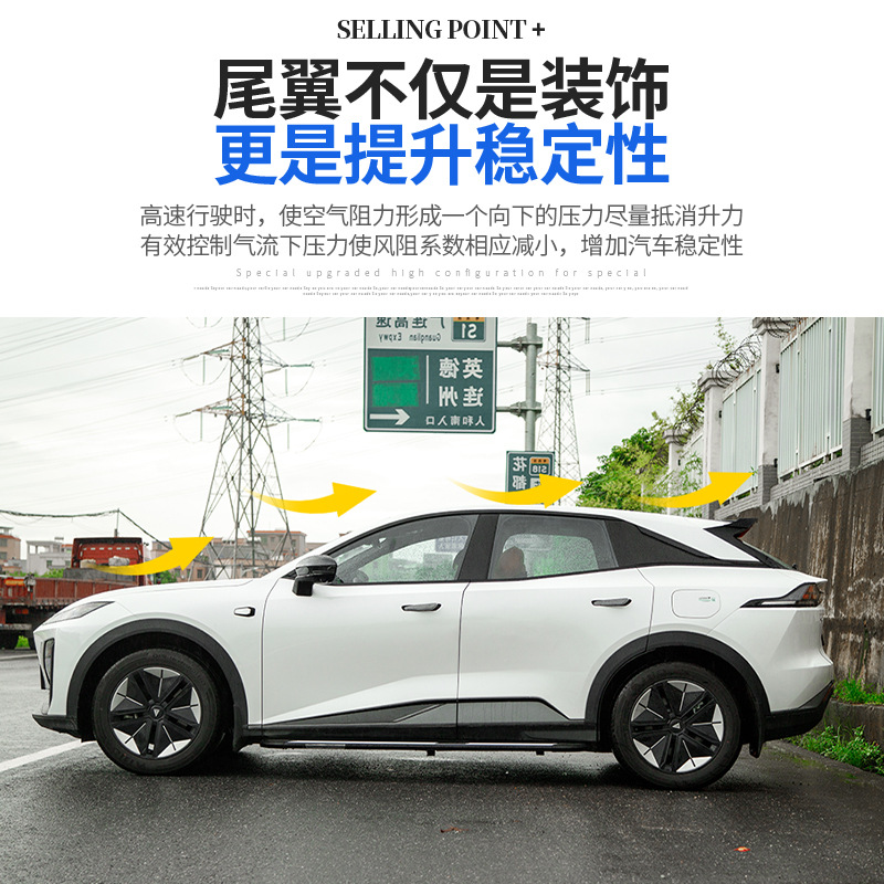 Rear Trunk Spoiler MC Sport Wing for DEEPAL S07 (2023-2024) Exterior Styling - Image 4