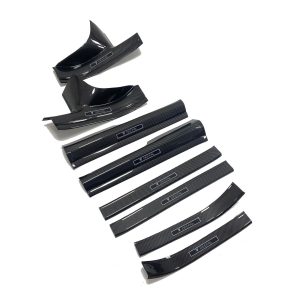 Carbon Fiber Pattern Door Sill Guards for DEEPAL S7 / S07 Interior and Exterior Welcome Pedals