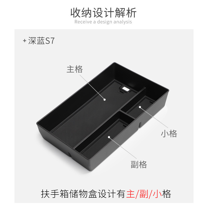 Center Console Armrest Storage Box Compartment for DEEPAL S07 / S7 - Image 3