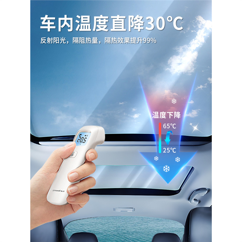 Panoramic Sunroof Ice Armor TPU Film Heat Insulation for DEEPAL SL03 / S07 / S7 - Image 3