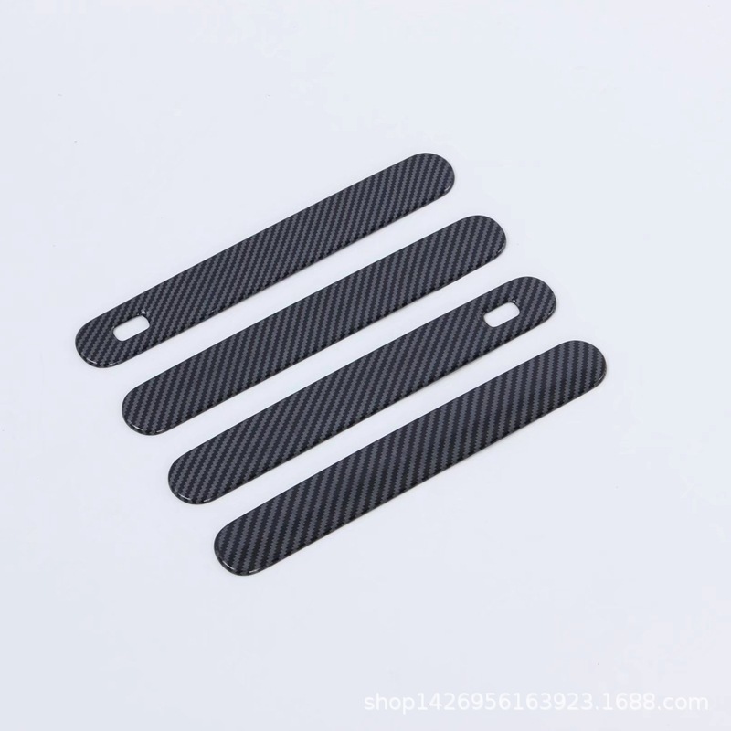 4PCS Door Handle Cover Set for 2022 CHANGAN UNI-V ABS Decorative Trim - Electroplated/Carbon Fiber Style - Image 2