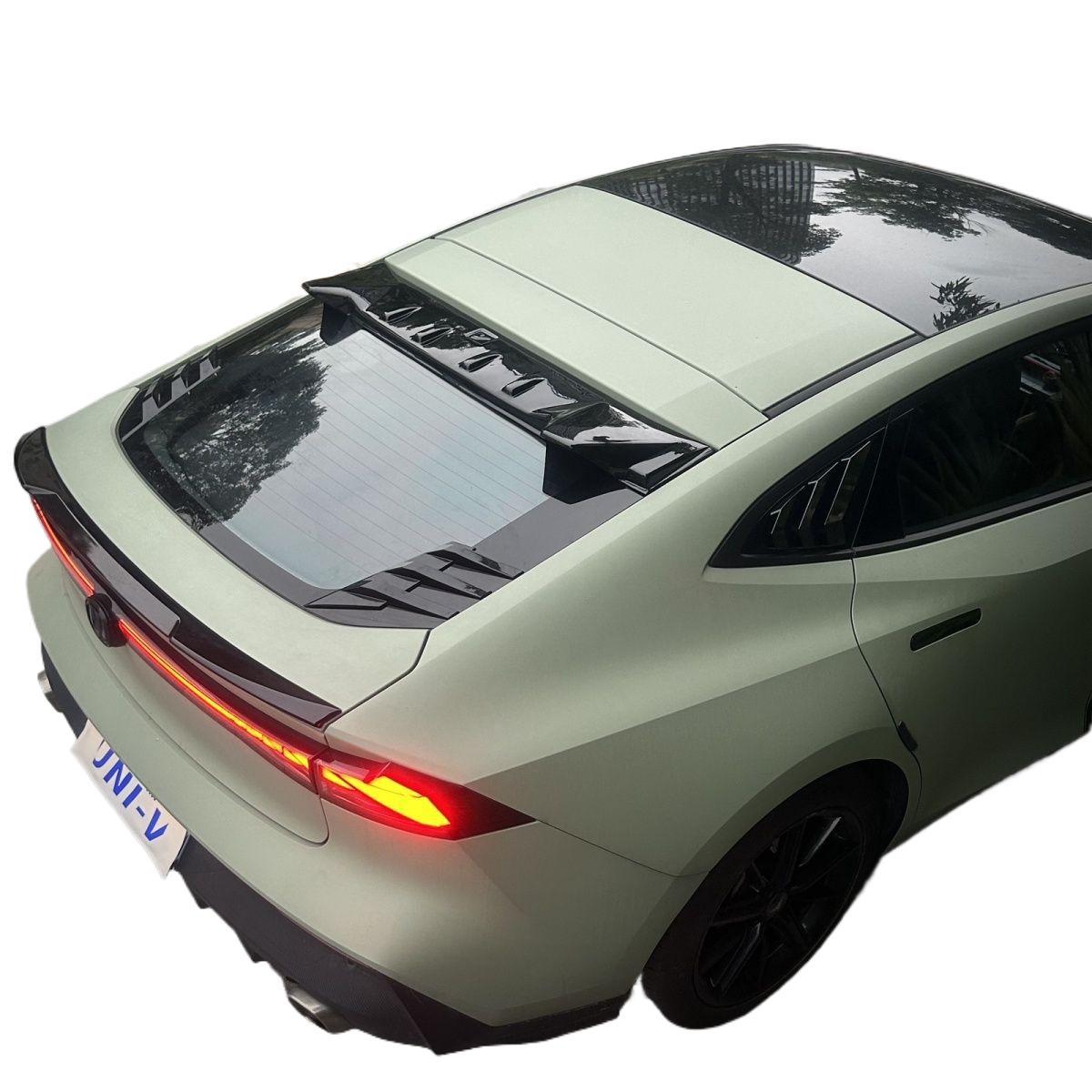 Rear Window Roof Spoiler Wing Top Deflector Carbon Fiber Look for CHANGAN UNI-V/IDD 2022-2024 - Image 5