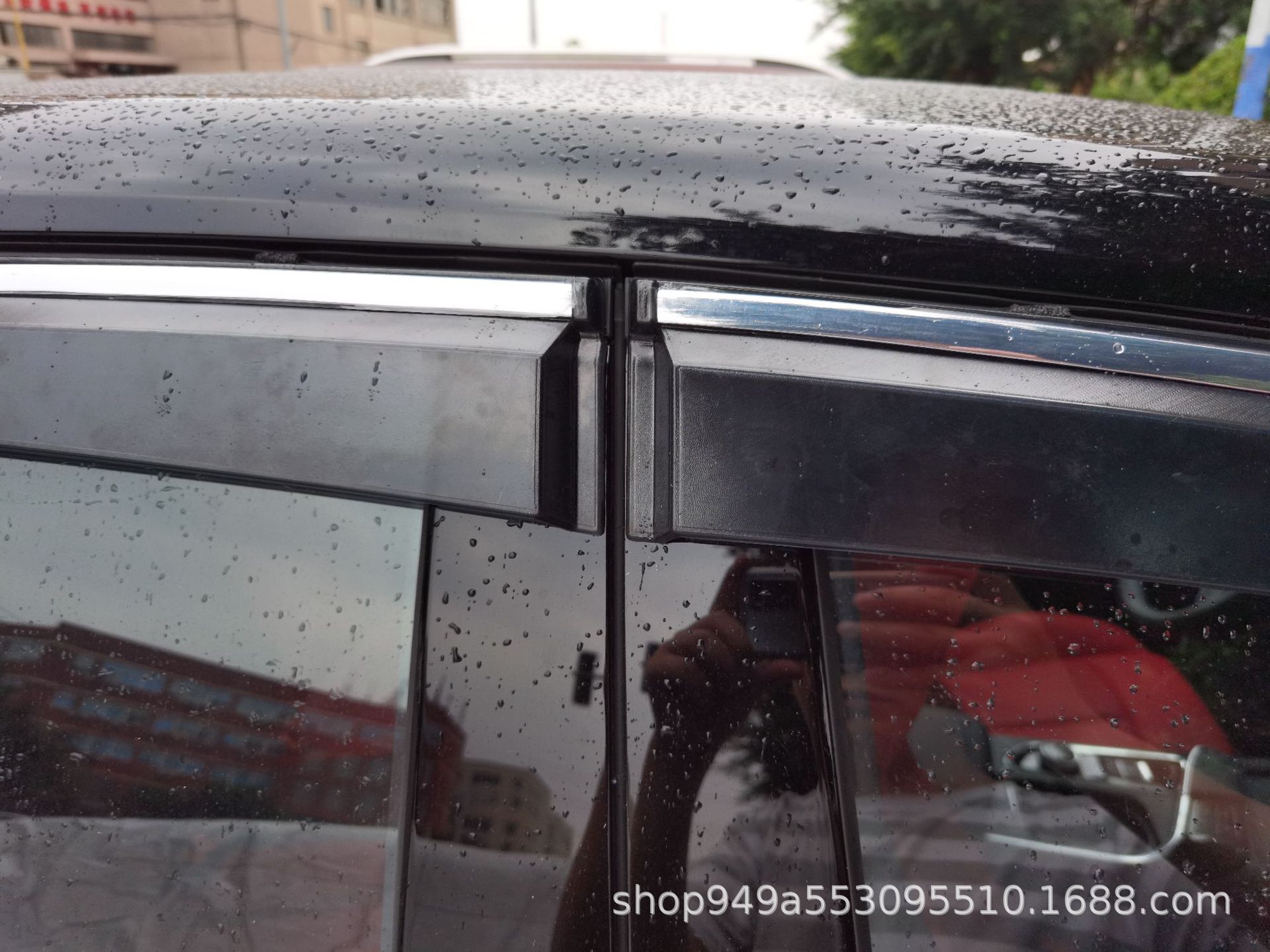 Window Rain Guard Deflectors with Stainless Steel Trim for CHANGAN UNI-T (2020-Present) - Image 3