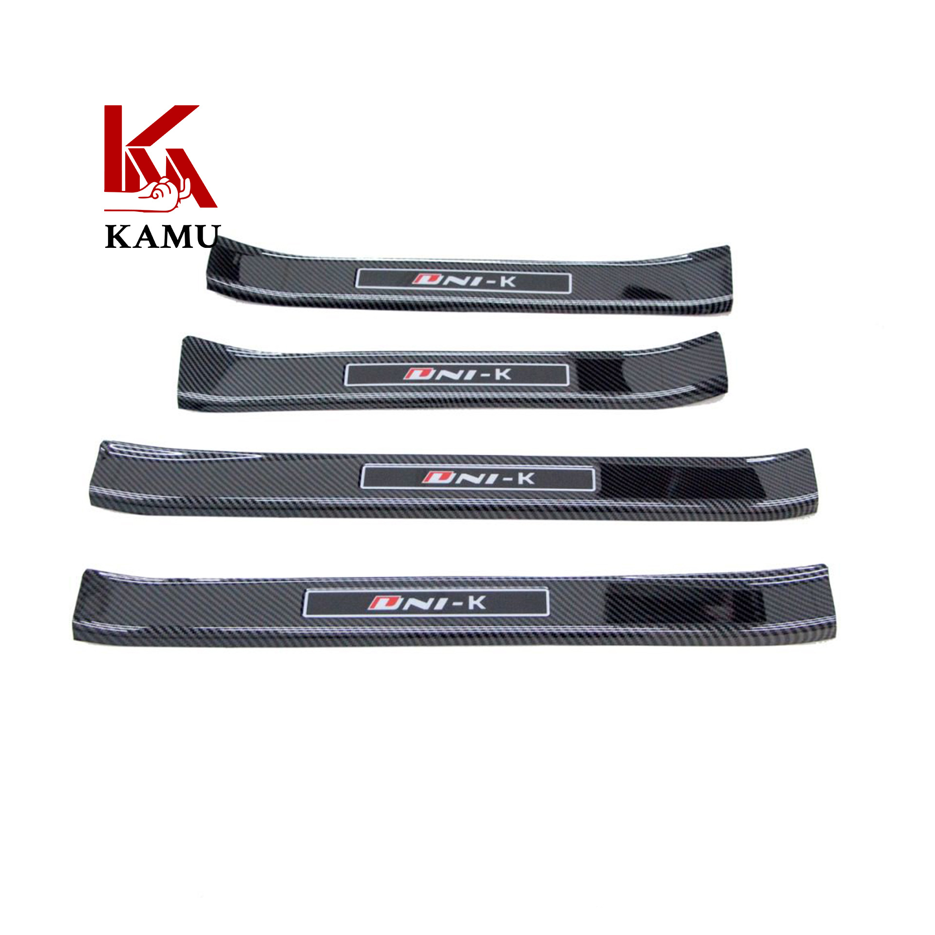 Carbon Fiber Texture ABS Door Sill Protector Welcome Pedals for CHANGAN UNI-K - Image 4