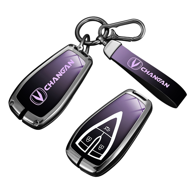Zinc Alloy Luxury Key Cover Shell with Keychain for CHANGAN CS75 PLUS CS55 CS35 UNI-T OSHAN X7 X5 - Image 5