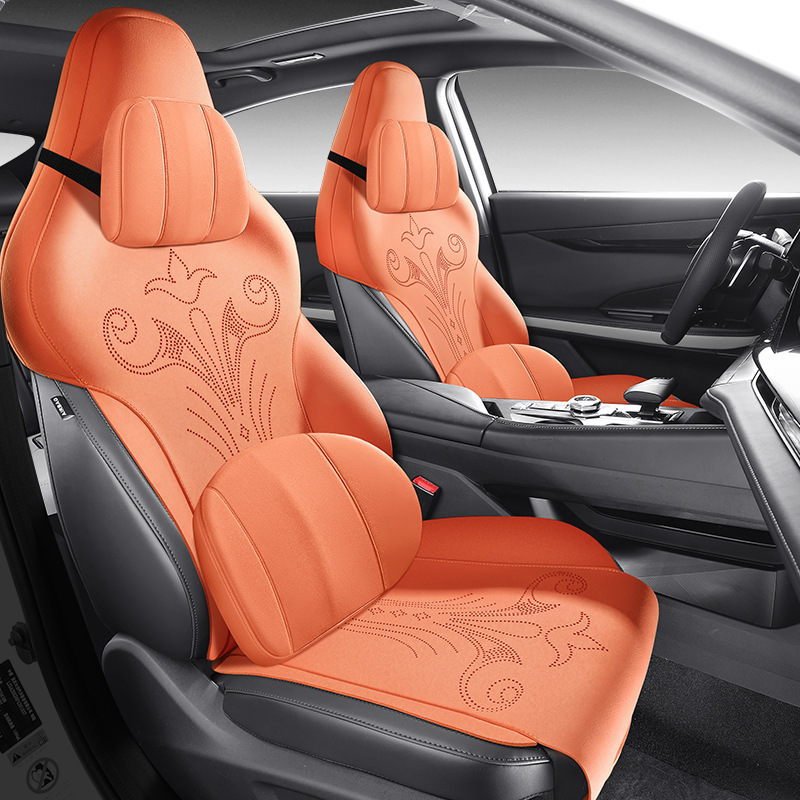 Custom Suede Ventilated Seat Covers for 2023 2024 CHANGAN UNI-V Full Set - Image 3