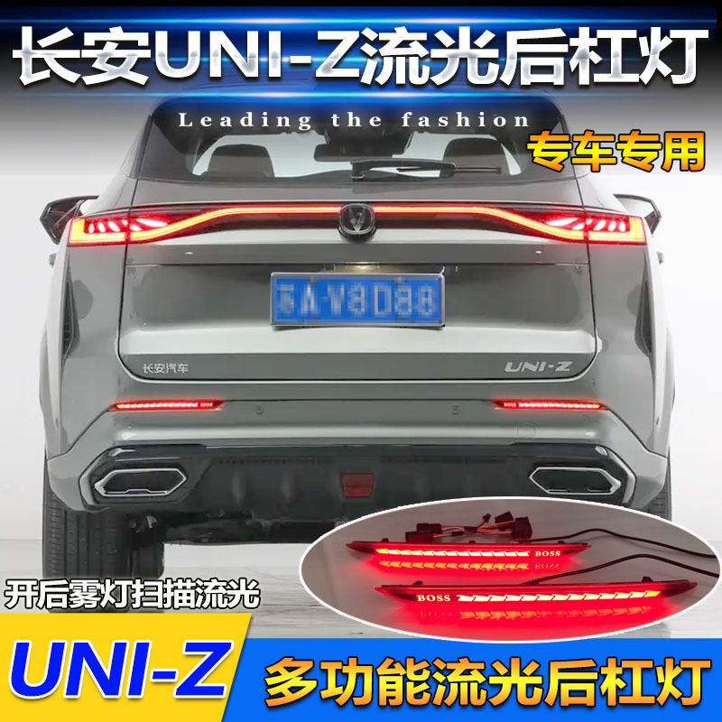 LED Rear Bumper Reflector Lights for CHANGAN UNI-Z 2024-2025 with Dynamic Sequential Turn Signals - Image 2