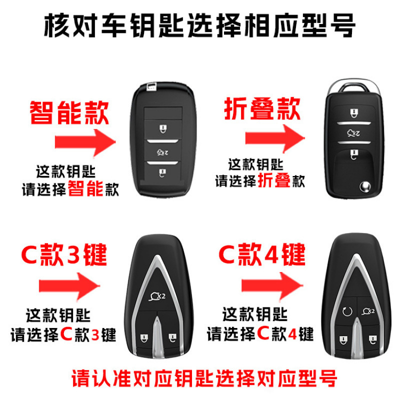 TPU Key Fob Cover Shell for CHANGAN UNI-T CS75 CS55 PLUS Ruicheng CC 3-Button Smart Key - Image 2